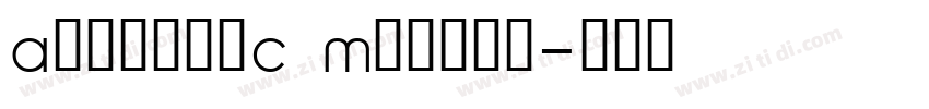 AkcelerC Medium字体转换